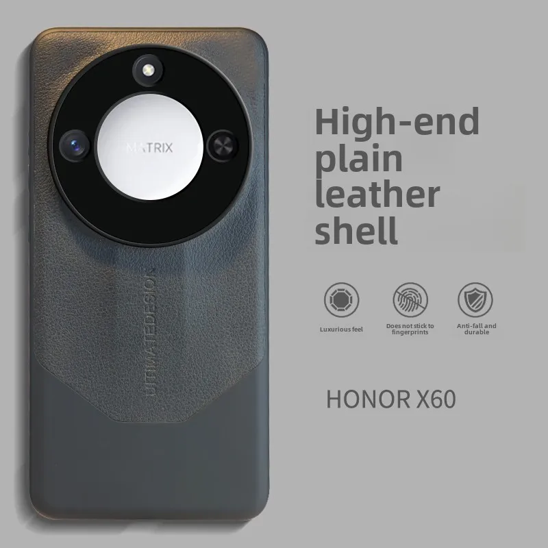 

Тонкий кожаный чехол для Honor X60/x60pro, полнозащитный чехол, высококачественный чехол для телефона с защитой от падения, новое поступление