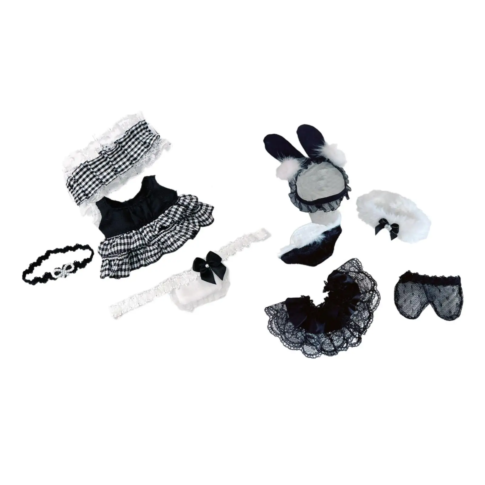 Stylish Soft Photo Props para boneca, roupas e acessórios, roupa, roupas fofas, bonecas de 17cm