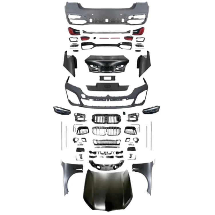 Body Kit for  7 Series F01/F02 2009-2015 Upgrade to G12 M760 2025 No Cutting Front Rear Bumper Headlights Taillights Fenders