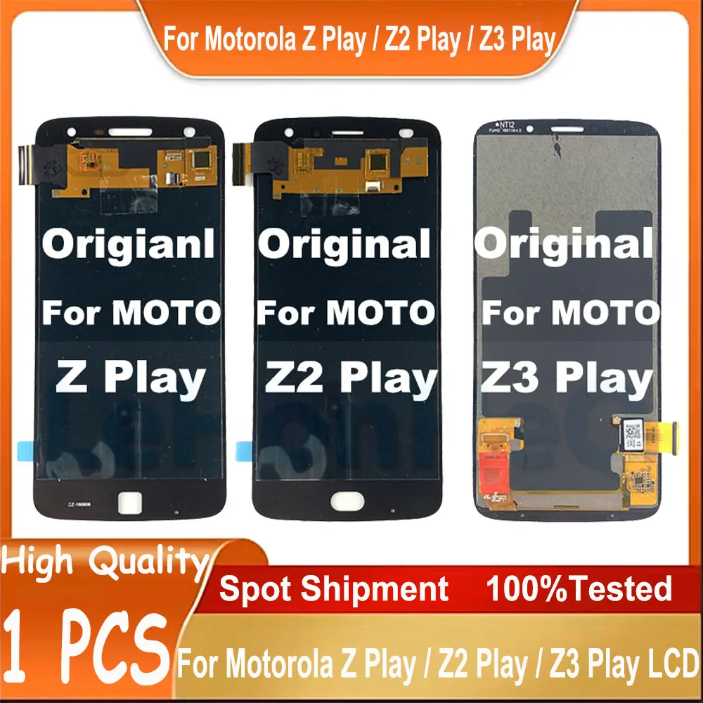 Original LCD For Motorola Moto Z Play XT1635 Z2 Play XT1710 Z3 Play XT1929 LCD Display Touch Screen Digitizer Replacement