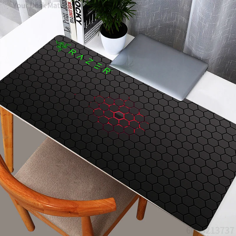 Alfombrilla de ratón grande RAZER, alfombrilla de ratón para teclado de jugador, alfombrilla de escritorio para ordenador, alfombrilla de ratón para juegos, alfombrillas de ratón de moda para oficina