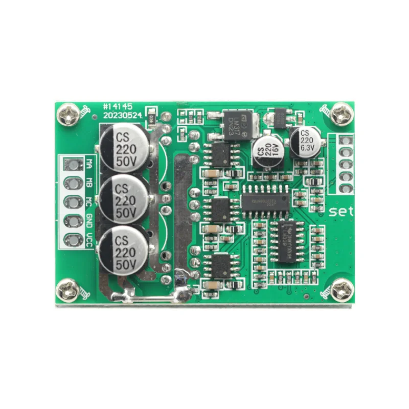 500W 15A DC 12-36V Brushless Hall Free Motor Driver Board High Power Motor Foward Reverse Speed Controller Control Switch Module