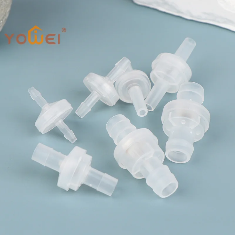 Latest 1Pc Plastic Check Valve 3 4 5 6 8 10 12mm One-Way Pagoda Inline Non-Return Fuel Gas Liquid Water Fluid Stopper