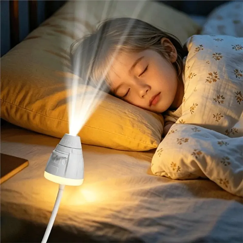 Night Light Starry Projector Adjustable Brightness Galaxy Stars For Bedroom Projection Films 3+9-B51B