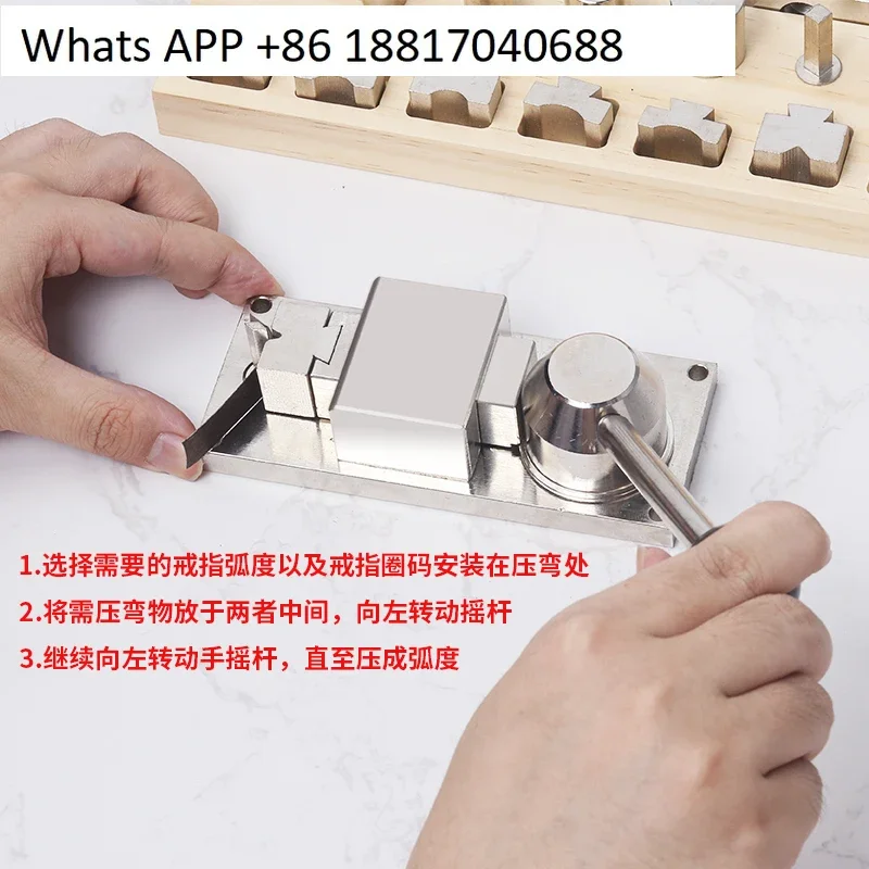 Gold, silver and copper sheet bending machine, ring DIY forming and rounding machine, jewelry bar bending machine