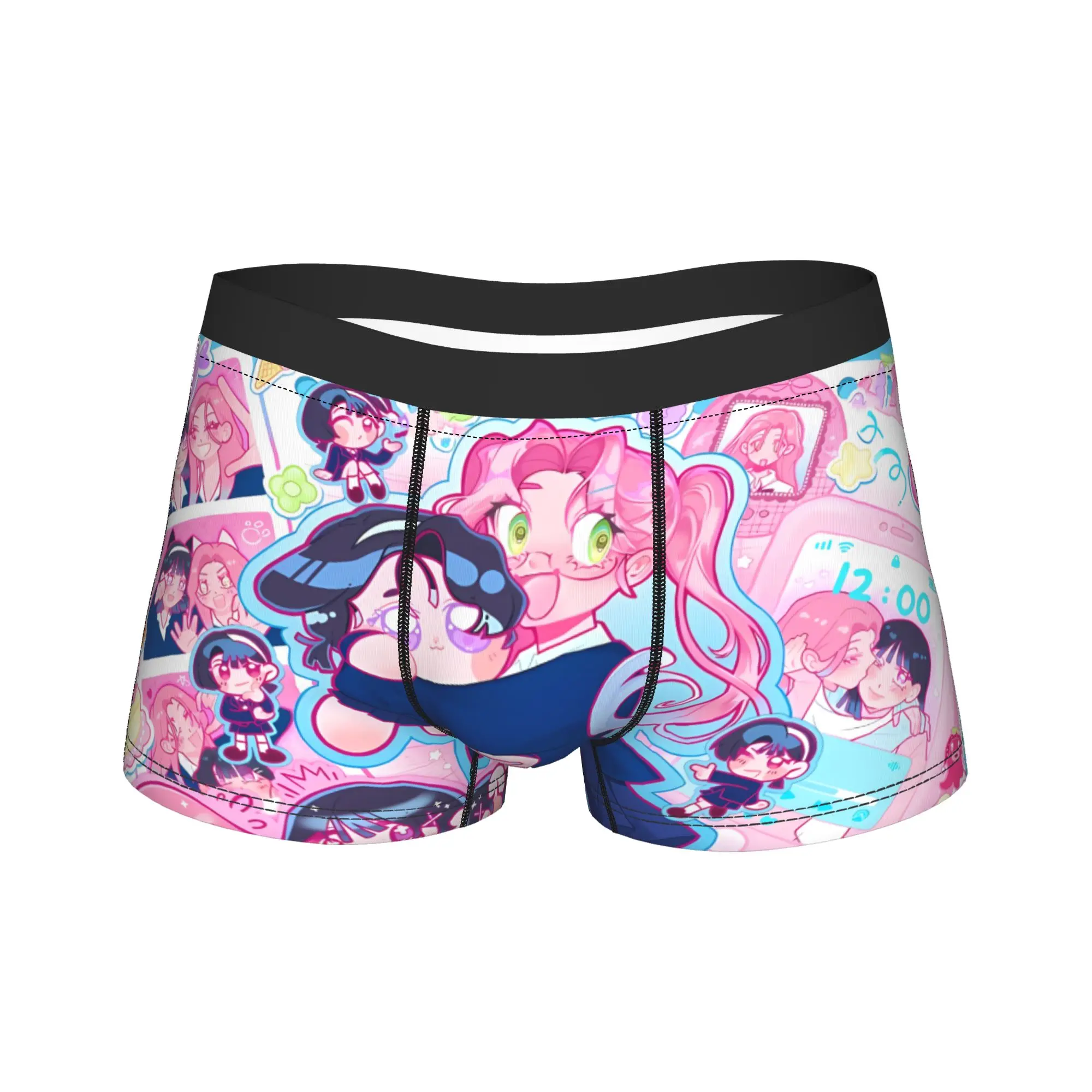 Alien Stage Anime Underwear  Novelty Panties Custom DIY Boxer Brief For Men 3D Pouch Oversize Trunk