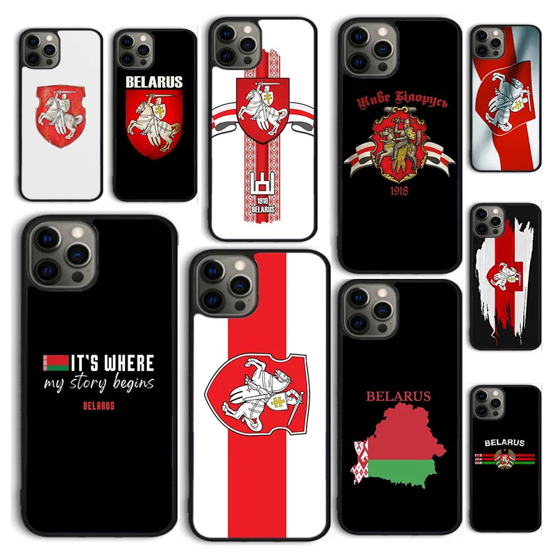 Autumu Belarus Flag Coat of Arms Phone Case Cover for iPhone 16 15 12 mini 11 13 14 Pro Max SE 2020 Apple 6S 7 8 Plus Coque