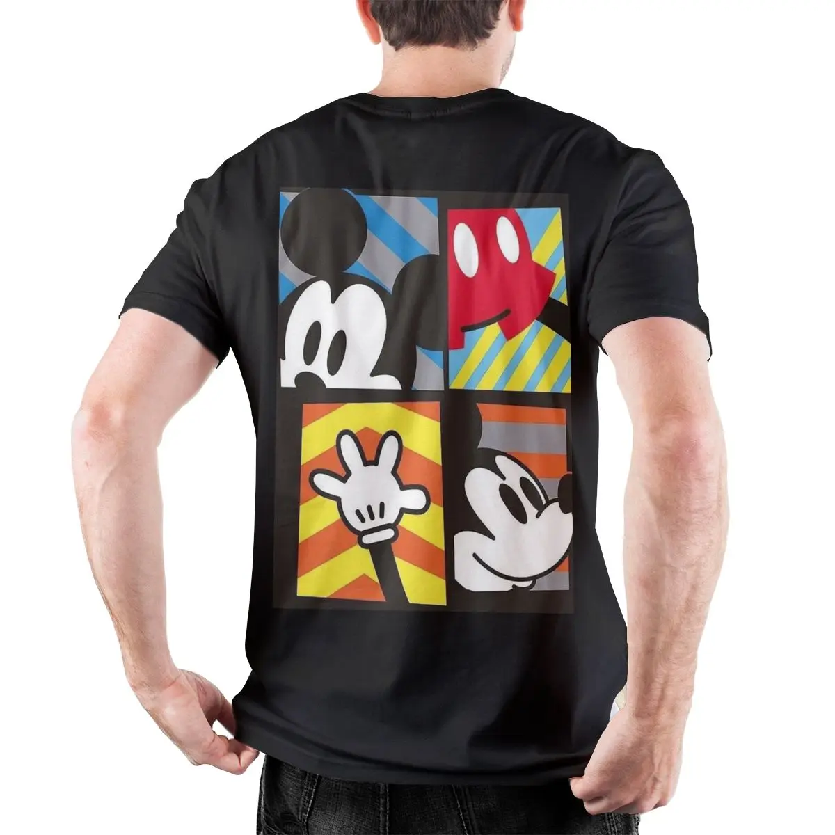 Mickey And Friends Mickey Mouse Est. 1928 T-Shirts Harajuku Summer Tees Y2K Funny Print 100 Cotton Clothing Plus Size 5XL