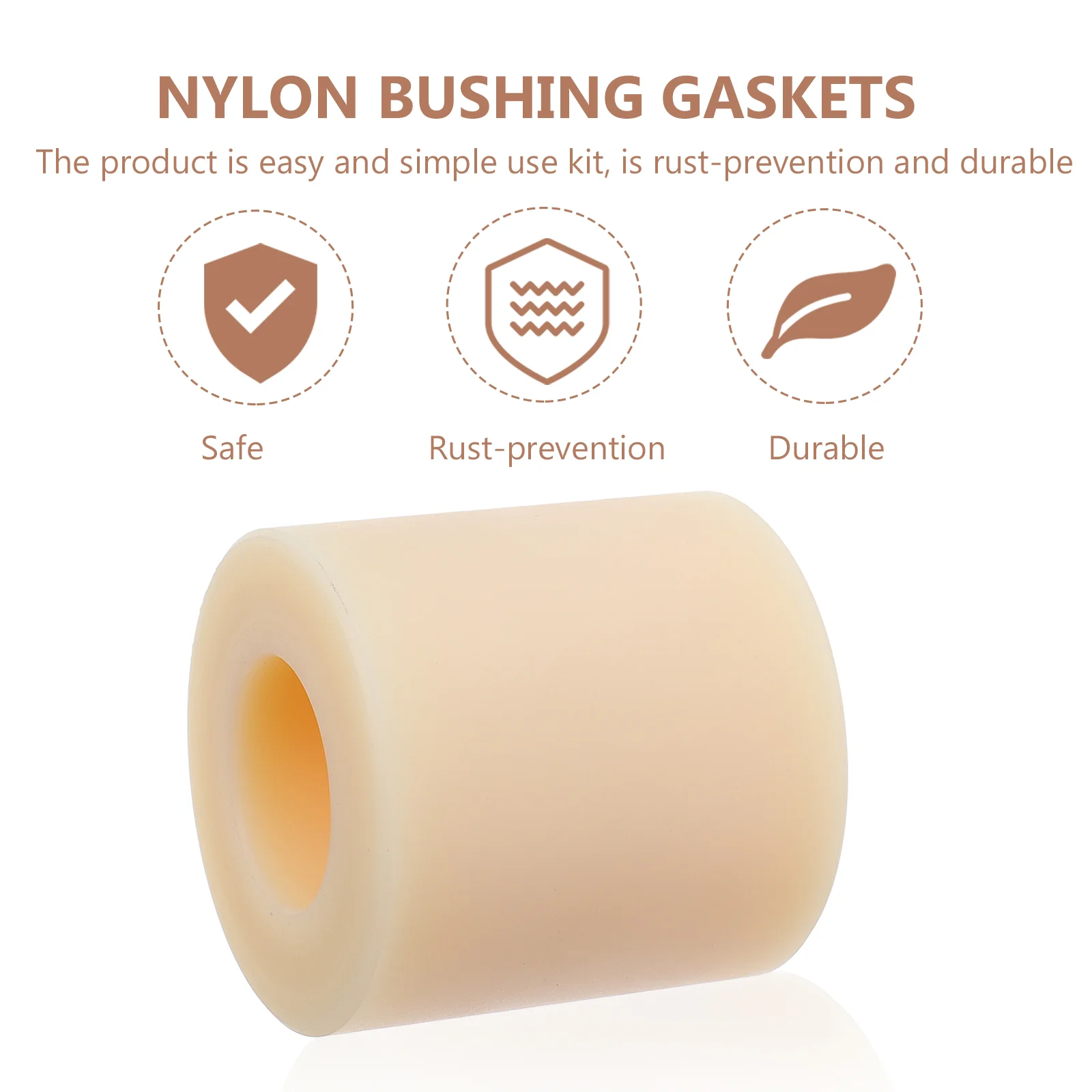 Nylon Hollow Tube Through Column Insulated Pad Bushing Gaskets Round Hole Spacer