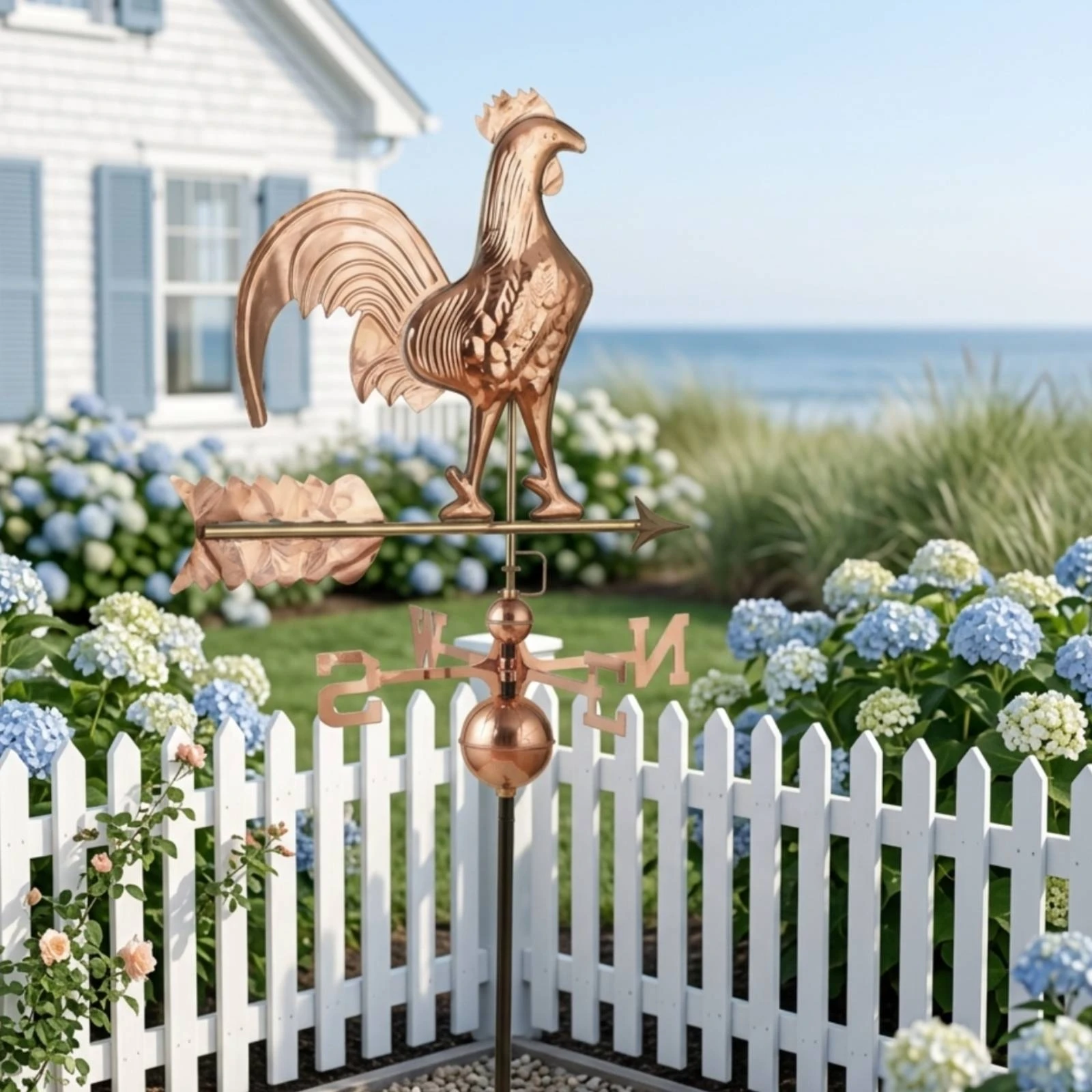 Weathervane Weather Vane Long-Lasting Weather Vane with Mounting Pole Weathervane Weathervane Rust-Resistant Garden Decoration