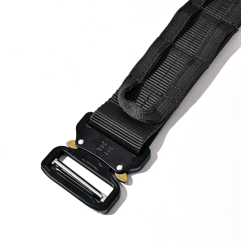 1.75 Inch Width Adjustable Nylon Tactical Belt & Molle System - Double-Layered Battle Belt, Heavy-Duty Combat Belt, EDC Belt.