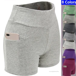 2022 New Women's Fitness Shorts Yoga Pants Jogging Sports Cycling Running Shorts Five Pants Stretch Leggings Gym Training Shorts