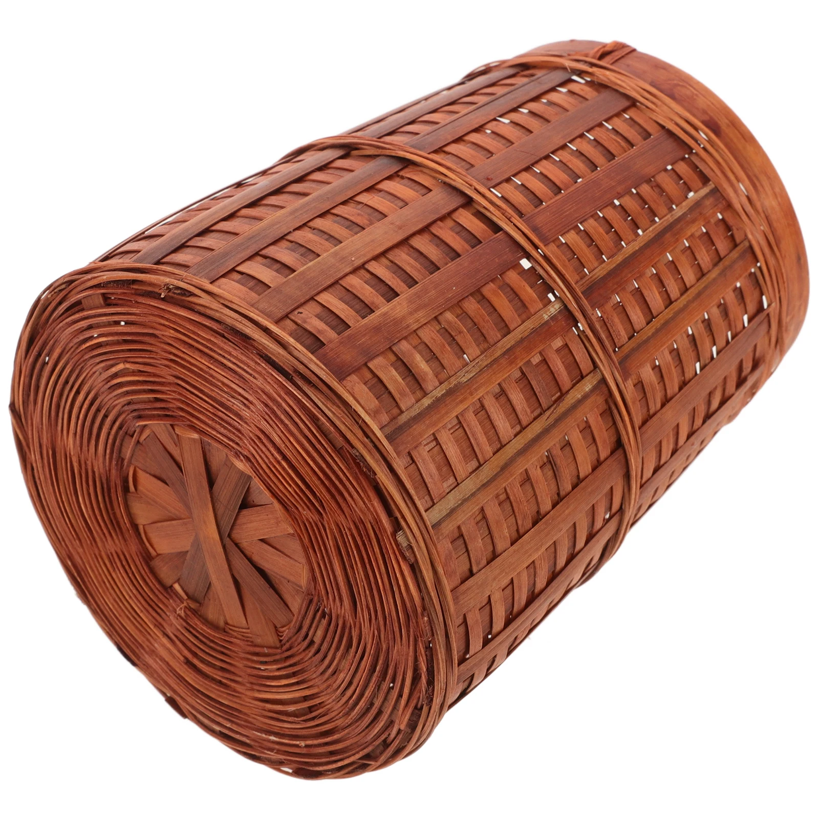 

Bamboo Pen Holder Wicker Pencil Woven Desk Organizer Desktop Storage Cup Office