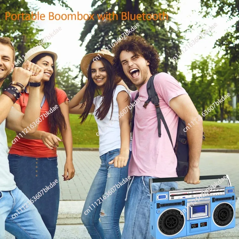 Retro Handheld Cassette Player USB Flash Drive Bluetooth Multifunctional Cassette Player Nostalgic Recorder 110V-220V 50Hz