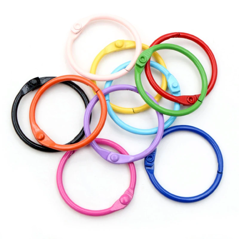 New Fashion Multi-colors Mixed Alloy Open Rings Lobster Clasp Hooks DIY Keychain Jewelry Making Findings Supplies Accessories