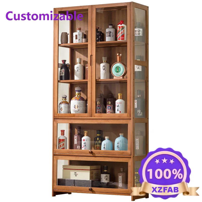 Factory Direct 2026 Wine cabinet, dining side , high , living room integrated against the wall, modern simple , storage side