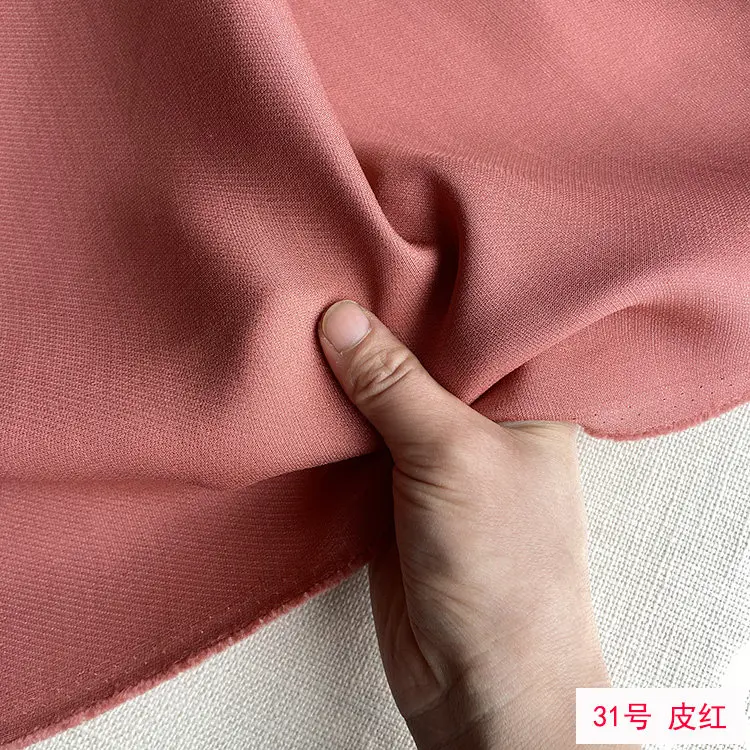 140 Wide 55 Momme Silk Wool Heavy Crepe Silk Fabric Heavy Coat Suit Fashion Blended Thickness Wool Lining