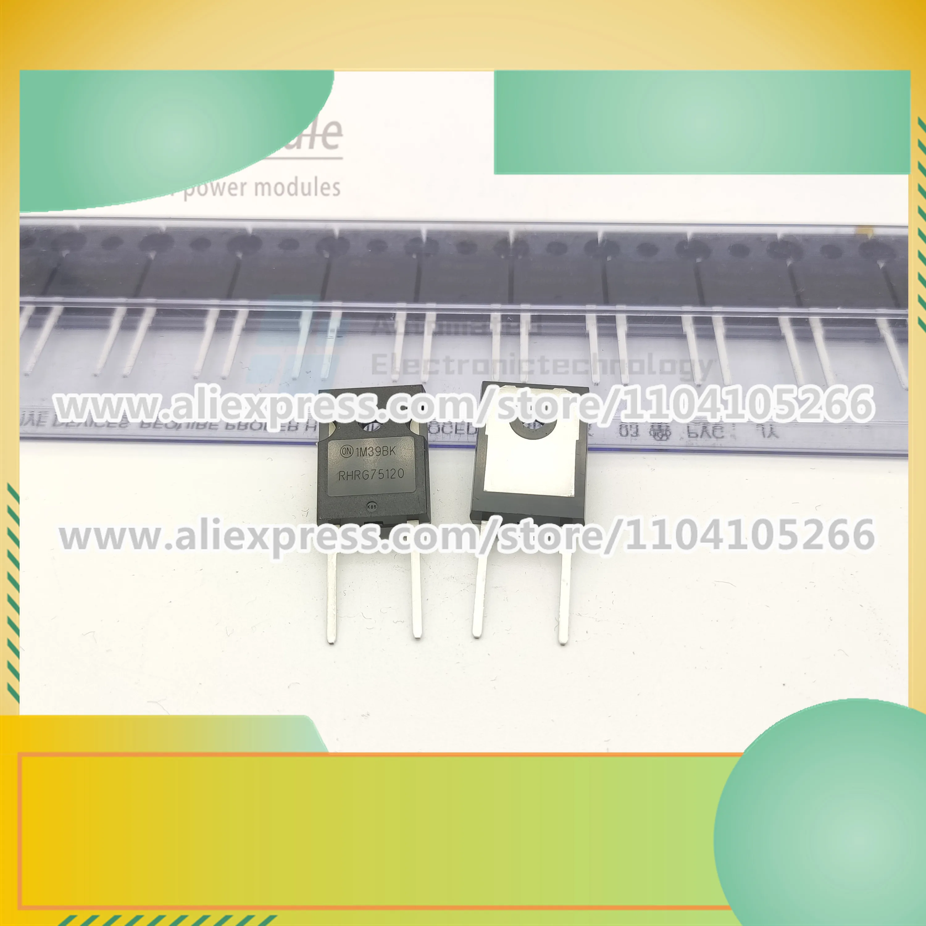 RHRG75120 diodo a recupero rapido 75 a120 pacchetto 0V TO-247 nuovissimo Spot Shot importato originale