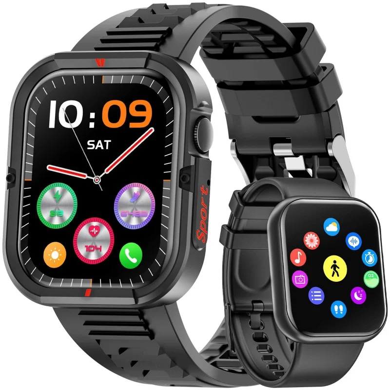 -Border reloj deportivo para exteriores, pulsera con control del ritmo cardíaco, sueño, llamadas, Fitness, ciclismo, escalada de montaña, gran oferta