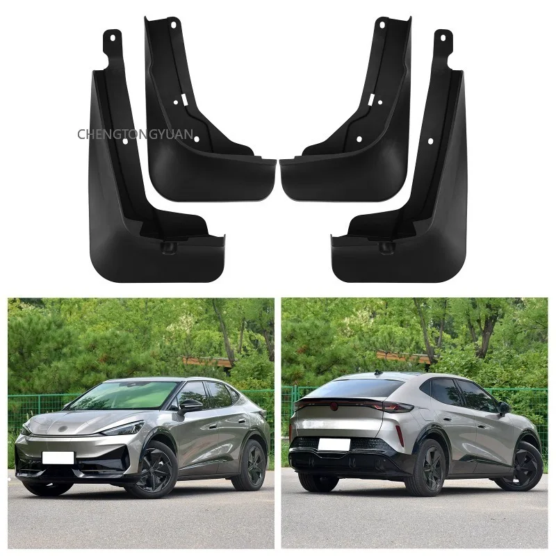Mudguards FOR VW Volkswagen ID Unyx 2024-2026 Automotive for Fender Mudguard Vehicle Exterior Decor ABS Protective Accessories 3