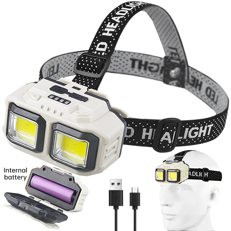 

816 Powerful LED Headlamp Rechargeable Miners Headlamp Waterproof Head Led Flashlight Fishing Camping Mining Flashlight Lamp