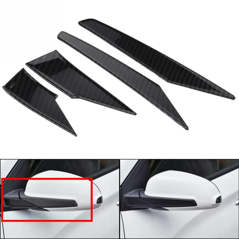 4pcs Car Rearview Mirror Mouldings Strips Cover Trim for Hyundai Encino Kauai Kona 2017 2018 2019 2020 SUV Car Accessories