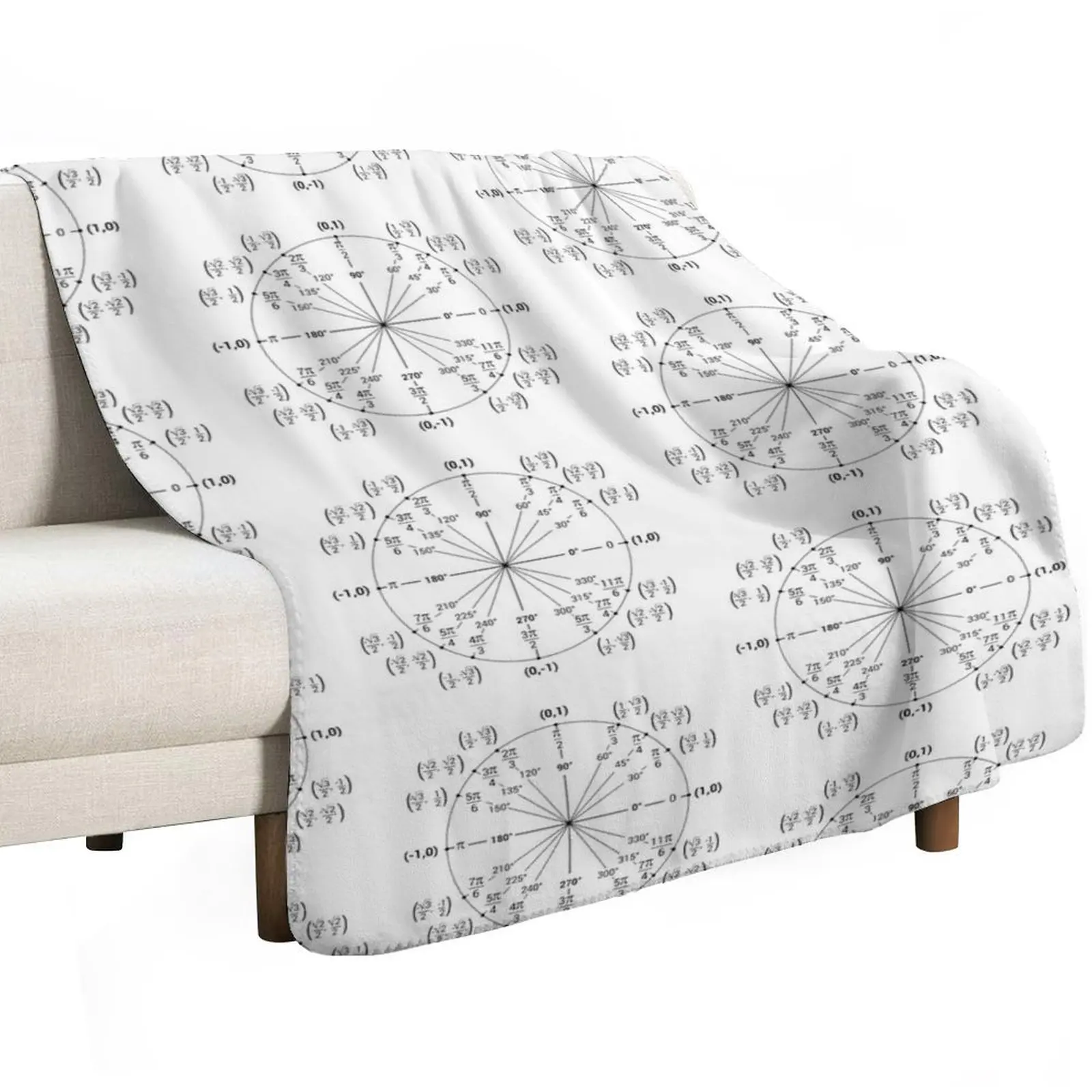 Unit Circle Nerdy Math Guide Throw Blanket halloween Flannel Winter beds heavy to sleep decorative Furrys Blankets