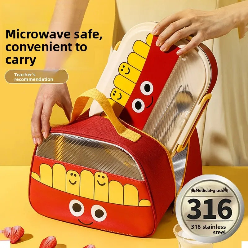 

Термос-ланчбокс из нержавеющей стали Food ade, модель 2026, с подогревом, для офисных работников, студентов, пикников, школы, обедов