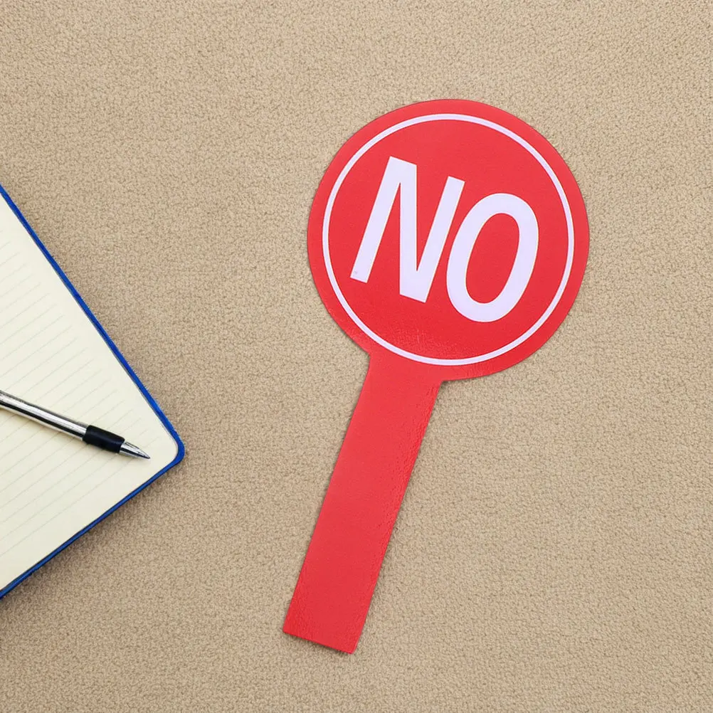 

6Pcs Yes No Handheld Judging Boards Classroom Voting Paddles Single Sided Teacher Student Event Supplies Portable Response