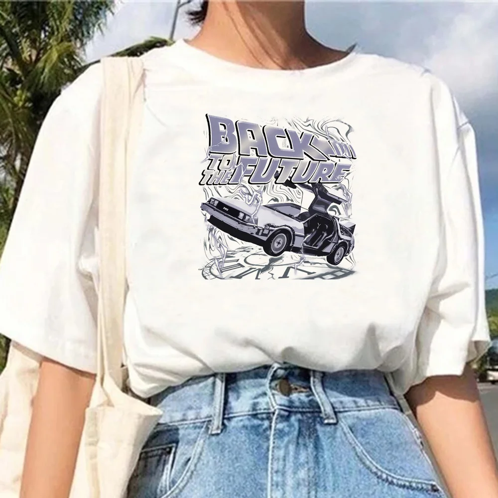 Back to the Future t-shirts women manga Tee female anime streetwear clothing