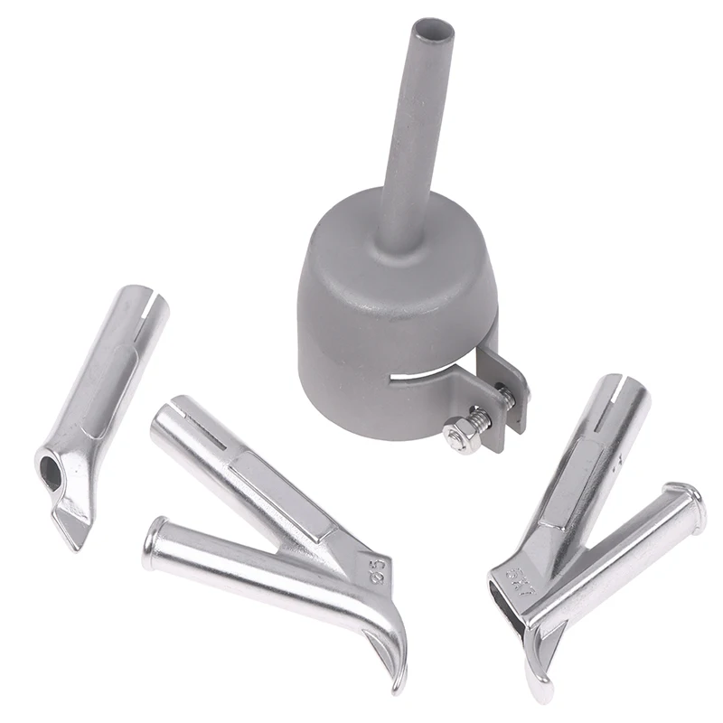 

4Pcs/Set 32MM Hot Air Welding Torch Fittings Welding Nozzle Metal Welding Nozzle Triangle Fixed Point Nozzle Round Nozzle