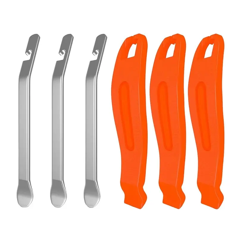 Bike Tire Levers, Bike Tire Tools For Road Mountain Bicycle Tire Ultra Strong Tire Levers & Stainless Steel Tire Spoons
