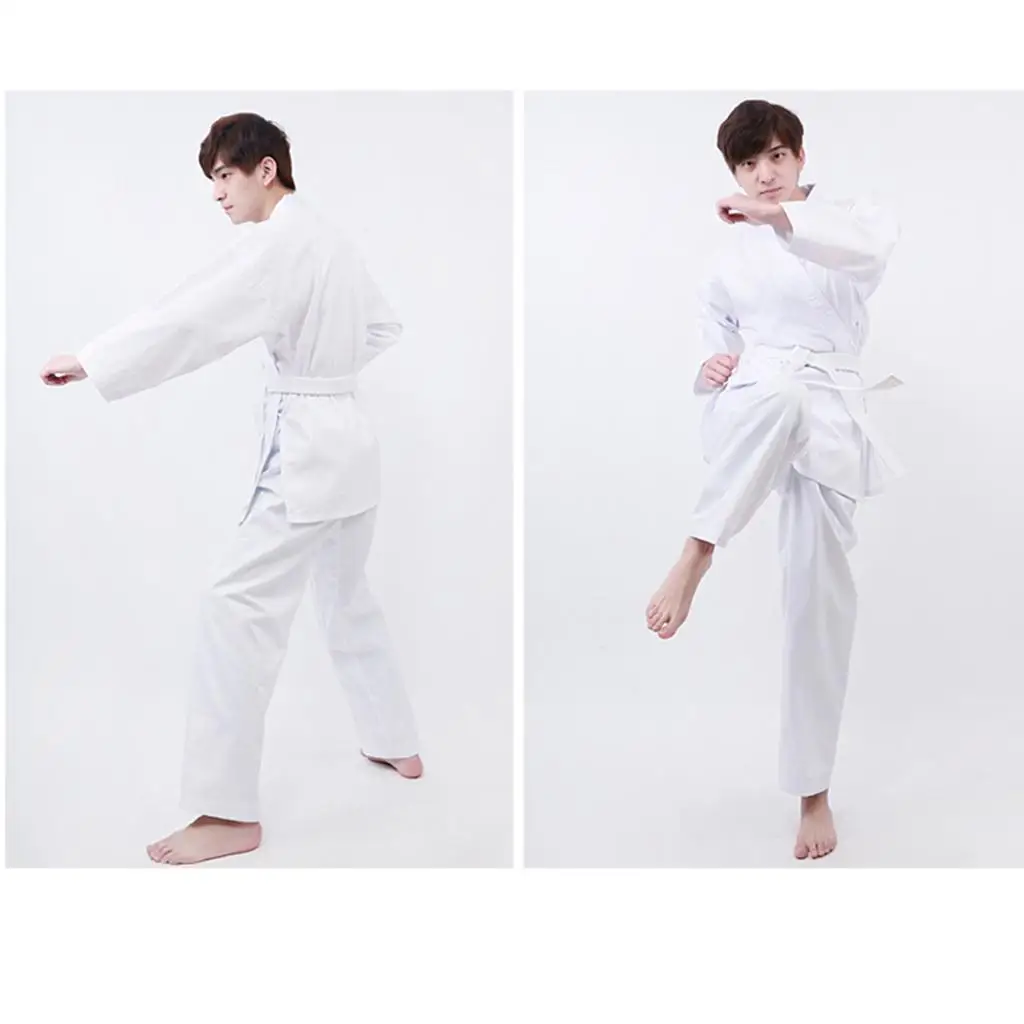 Kids Adult Unisex Taekwondo Karate Martial Arts Costume Training Suit