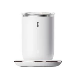 55℃ Cup Heater Automatic Stirring Mug Coffee Milk Mixing Mugs Stainless Steel Cup USB Electric Double Insulated Smart Cup