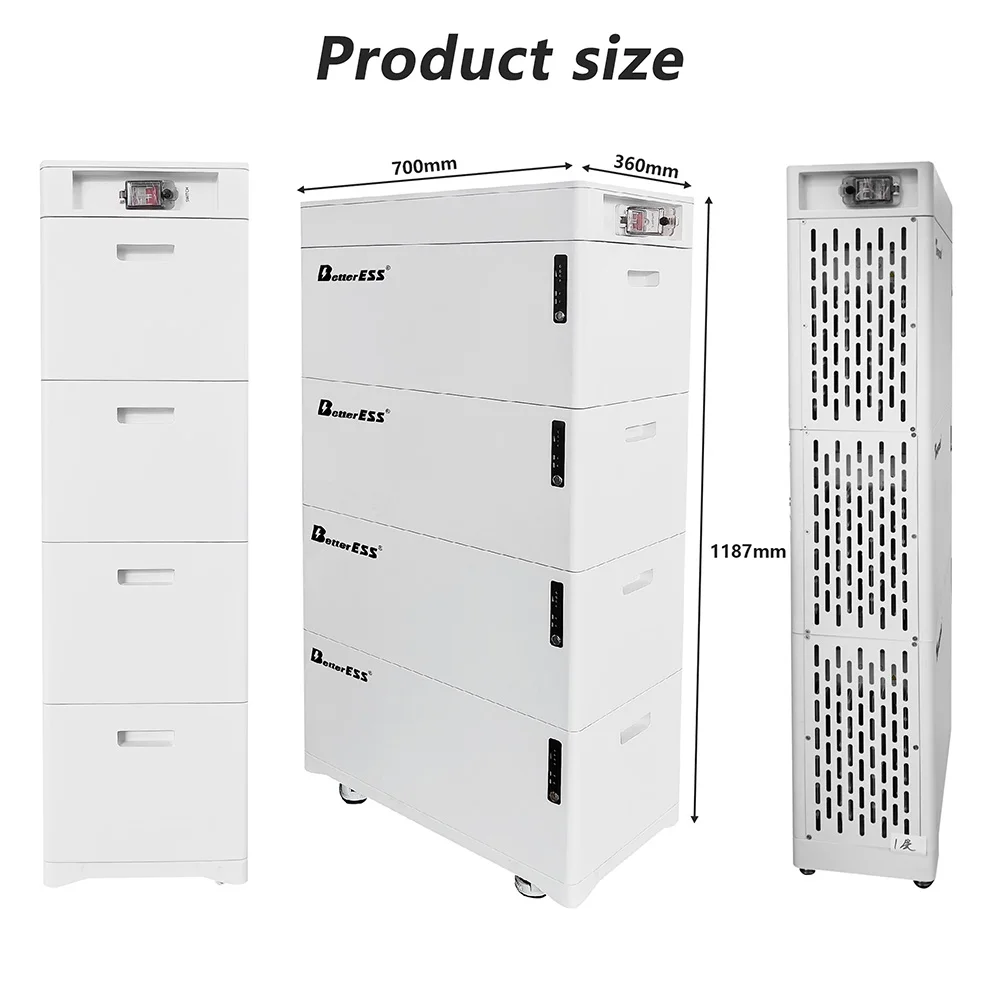 BetterESS 400V LiFePO4 Battery 24-64kWh Stackable Solar Energy Storage System Home High Voltage Energy Storage for Off-Grid Use