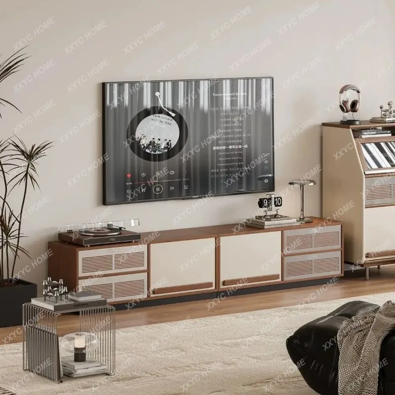 XXJapanese-style retro module TV cabinet living room home B & B medieval Bauhaus floor cabinet