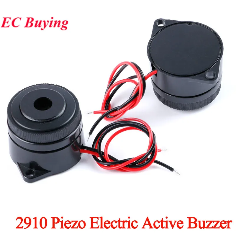 2Pcs/1pc 2910 Piezo Electric Active Buzzer Speaker 12V 24V 3025 Continuous Sound Alarm DIY Spiral DC Refrigeration Equipment