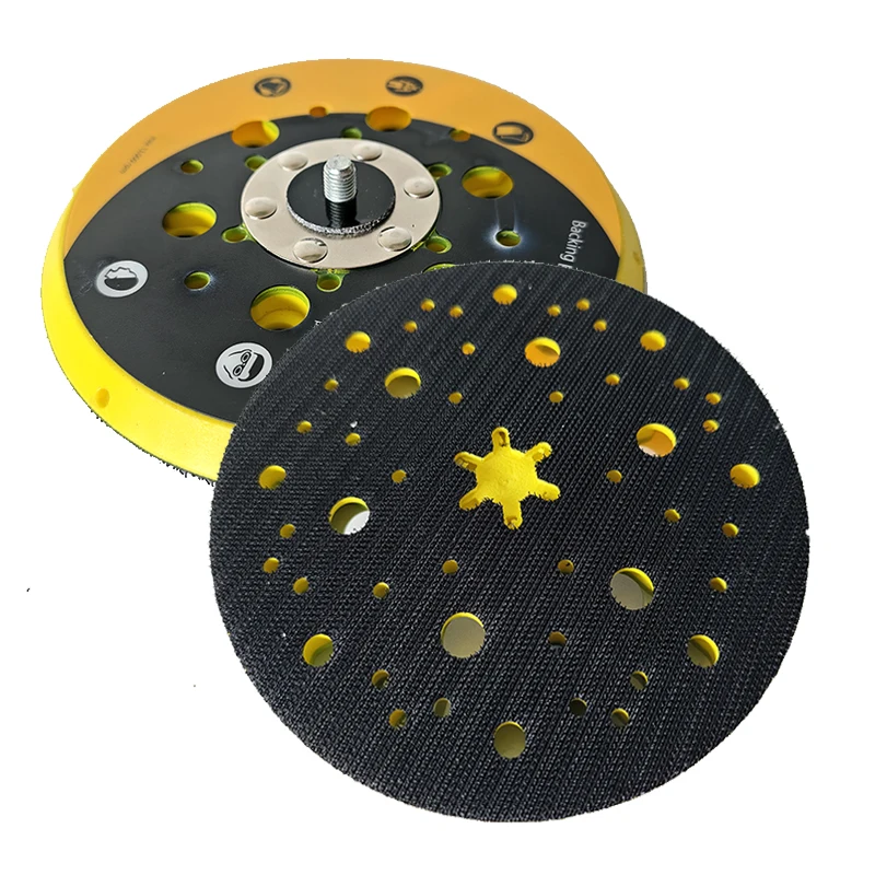 

Suitable for grinding machine No. 3 yellow dry grinding machine tray self-adhesive tray universal tray 6-inch porous car grindin