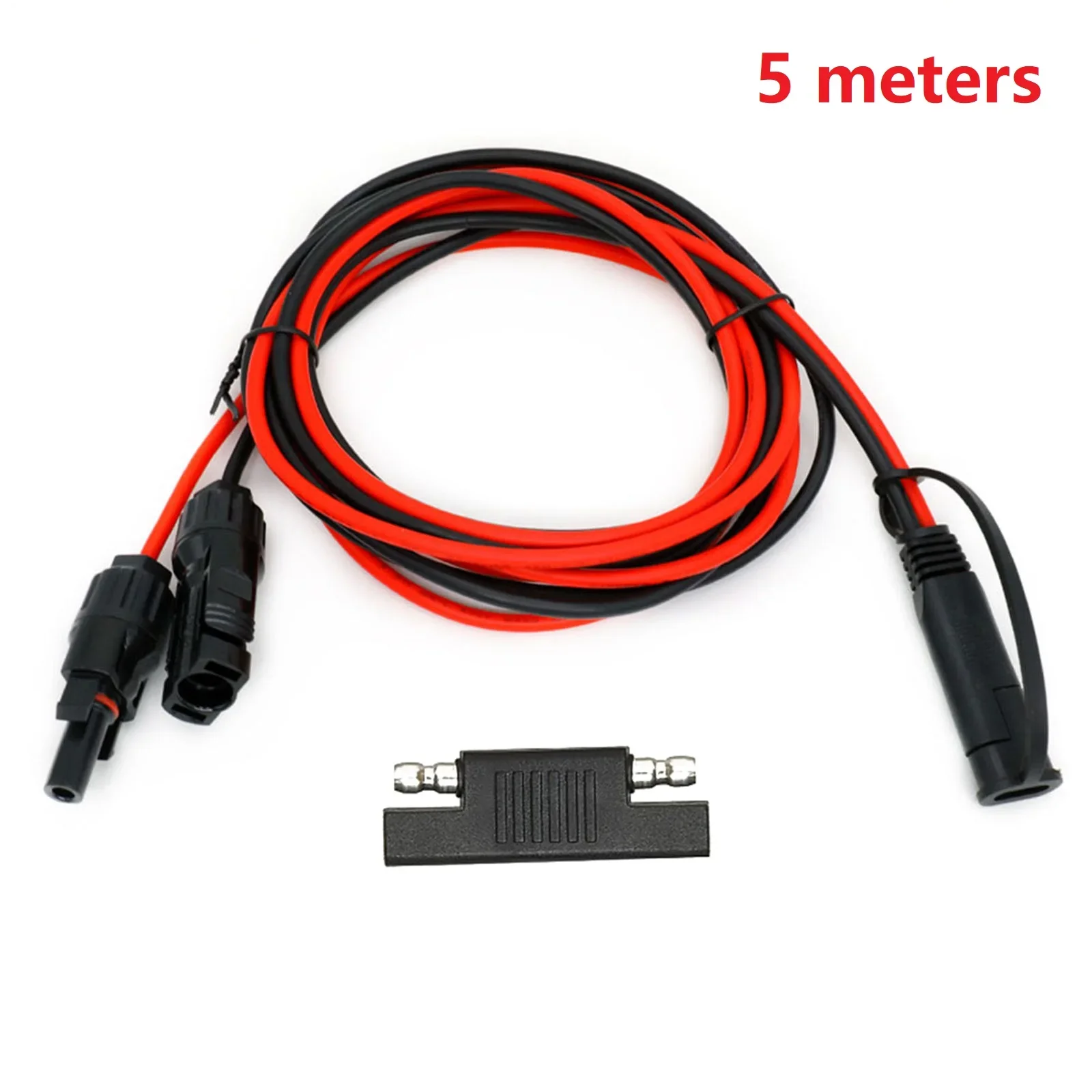 Kabel adaptor PV ke SAE, 2/3/5m dengan adaptor 50A 12AWG kawat IP68 perlindungan untuk Panel surya sepeda motor mobil RV ATV