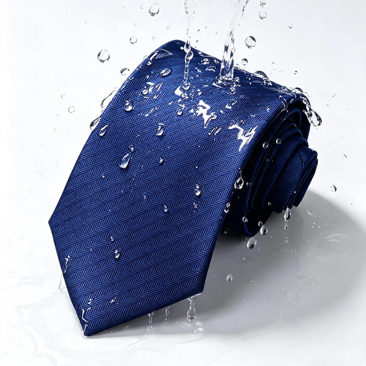 HUISHI 8cm Tie Man Waterproof Necktie Classic Solid Color Stripe Mens Tie Business Wedding Male Suit Accessories Gift Wholesale
