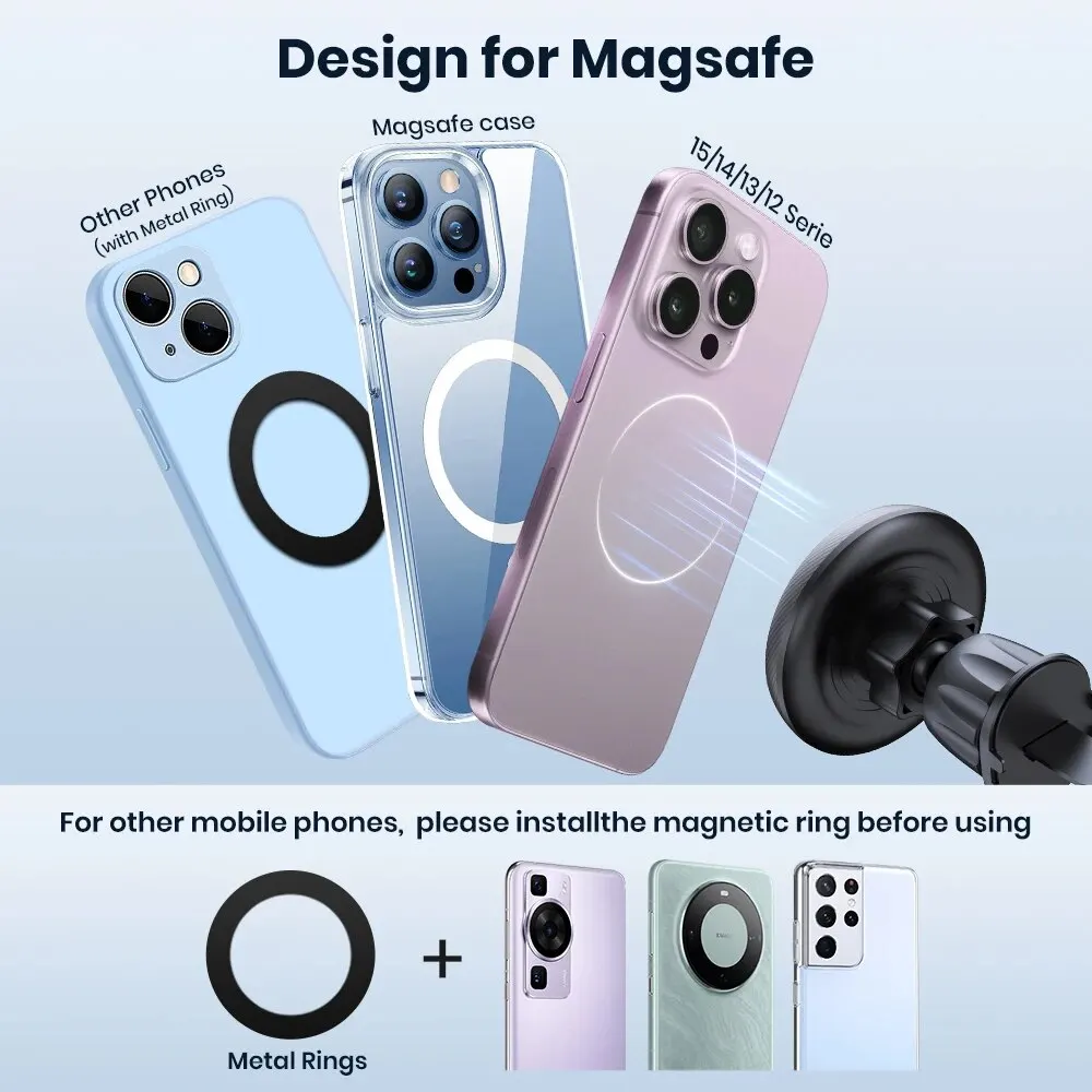 TOPK Magnetic Car Phone Holder Air Vent Car Phone Stand For Magsafe iPhone 15 14 13 ProMax Xiaomi Samsung Strong Magnet Holder