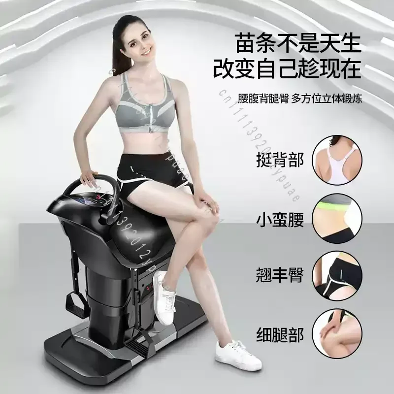 Electric Horse Riding Simulator, Home Fitness Trainer for Body Shaping & Weight Loss, Indoor Aerobic Workout Machine