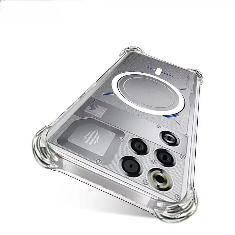 For Magsafe Magnetic Wireless Charge Case For ZTE nubia RedMagic 11s 10 Pro+ 11 Air Z80 Ultra Z70 Z60 Z50 Z60S Clear Back Cover view 2