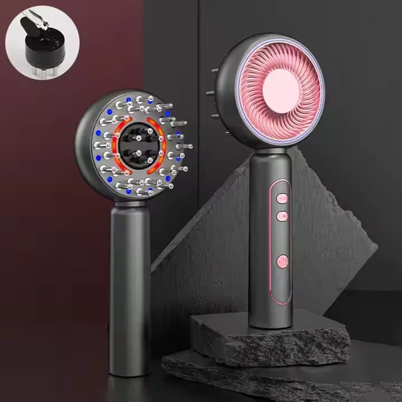 

Electric Vibration Massage Comb Red Light Therapy Hair Growth Massage Scalp Brush Anti Hair Loss Liquid Oil Applicator Hair Care