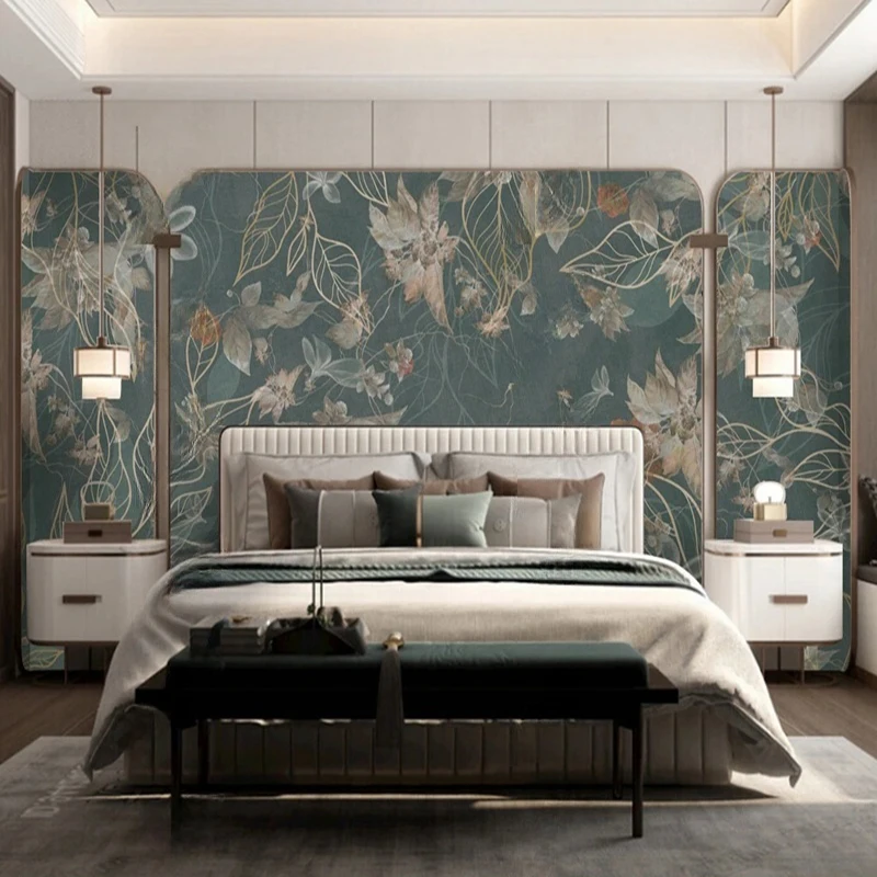 Custom Wallpaper & Murals Vintage Floral Wall Designs for Living Room Bedroom Decor Background Botanical Wall Coverings