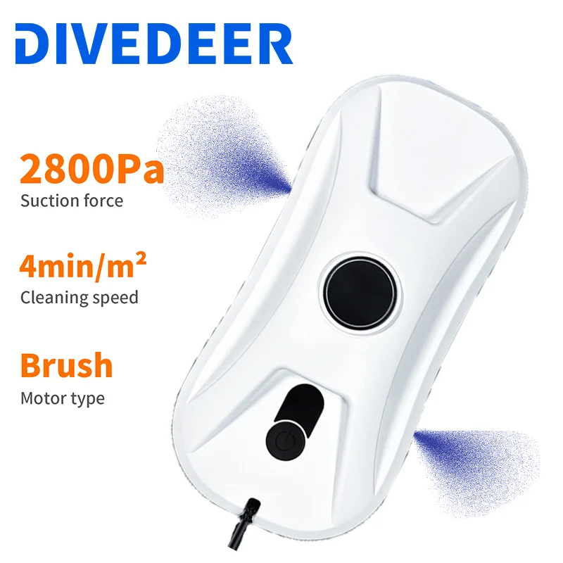 DIVEDEER Smart Window Cleaner Two-Way Dual Spray Nozzle New Window Cleaner Automatic Dual Spray Nozzle Mini Machine
