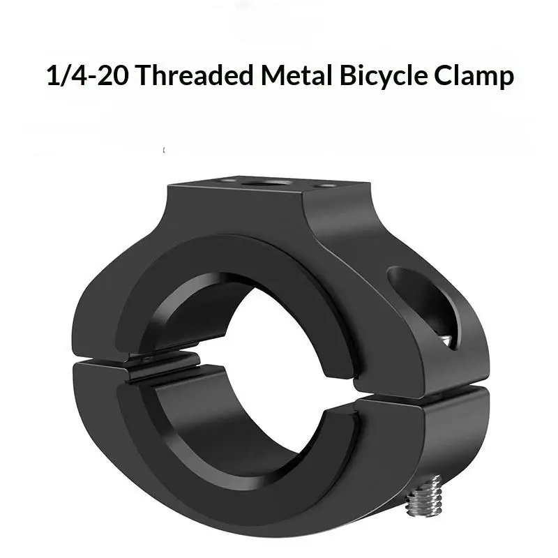 Motorcycle Bicycle Handlebar Clamp Phone Holder Cycling: Flashlight Stand 1/4 Screw Insta360 OSMO Action 5