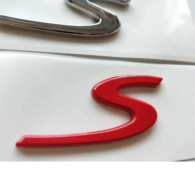 For Porsche All Series Cayenne Panamera Macan 911 718 Boxster Cayman S Car Emblem S Tail Emblem Letter Label Modification