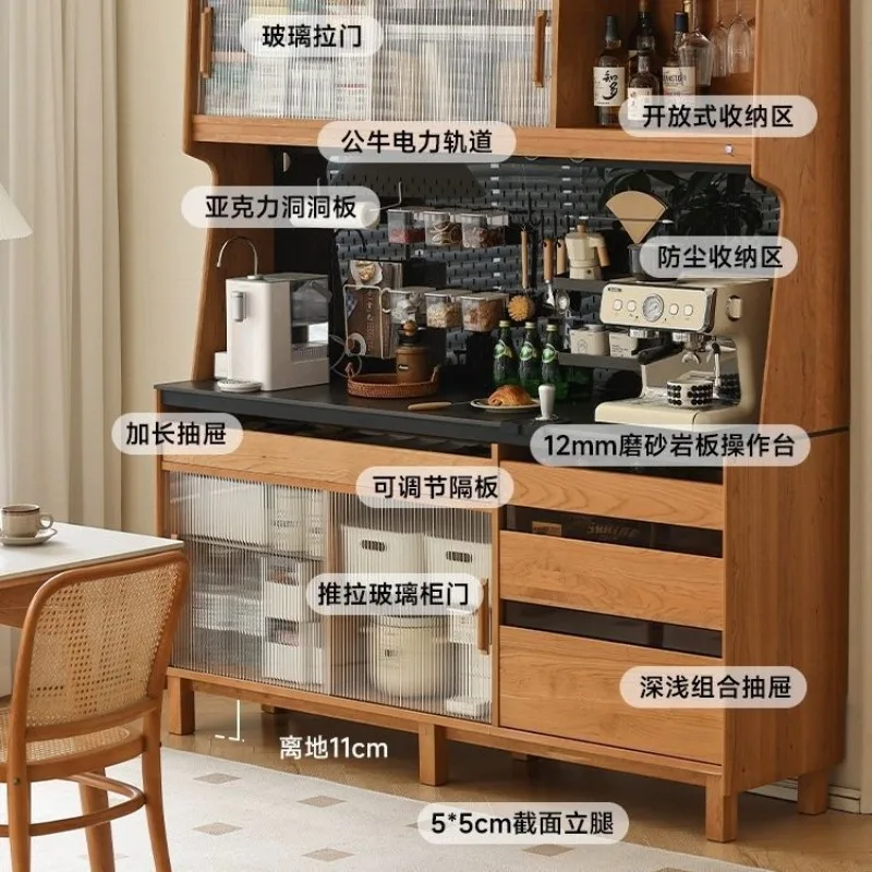 Slate Kitchen Cabinet Locker Solid Wood Cherry Storage Storage Locker