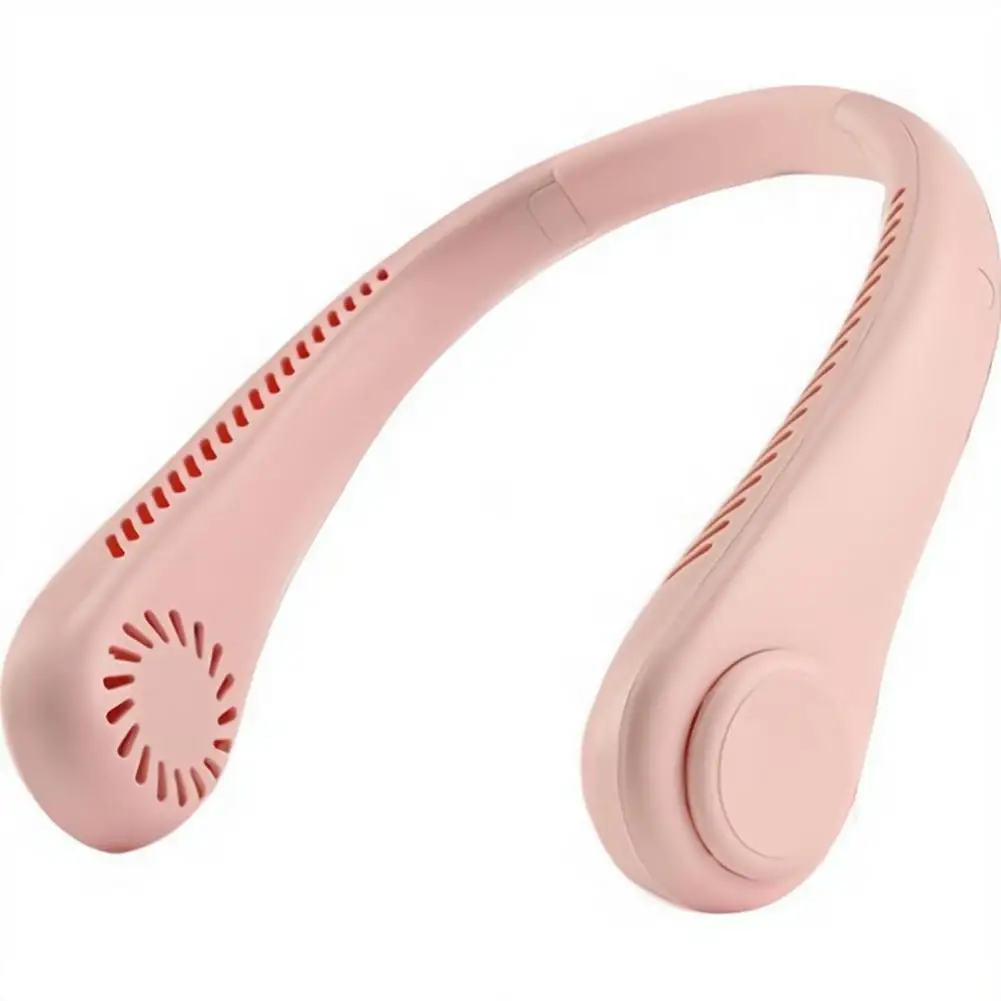 Portable Bladeless Neck Fan Neck Air Conditioner Rechargeable Cooling Fan Outdoor Personal Fan Wearable Cooler Gifts